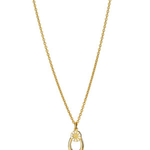 Lund Copenhagen marguerit halskæde med dråbe - 9025031-M