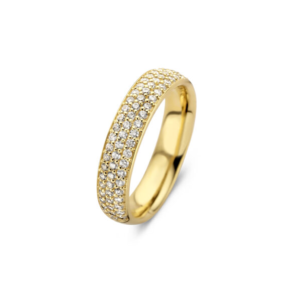 Spirit icons vivendi ring forgyldt med klare zirkonia sten 51282 (1)