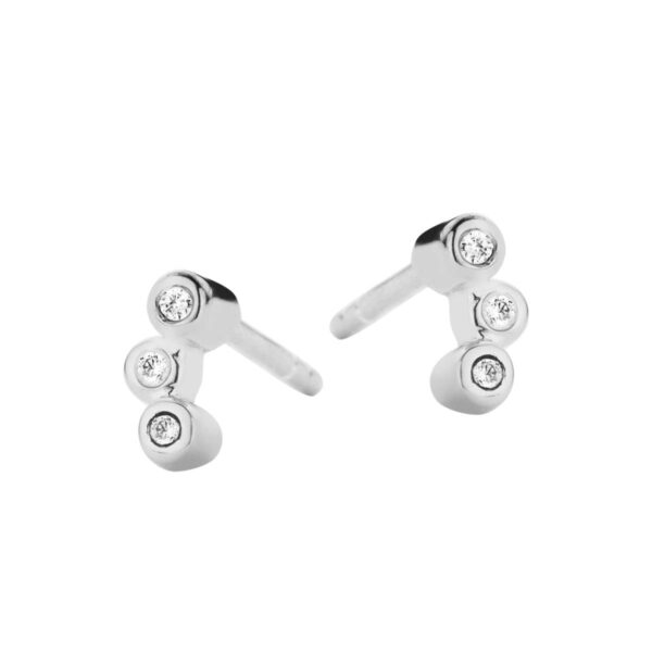 Bliss ørestikkere i sølv med zirkonia sten Spirit icons 40571