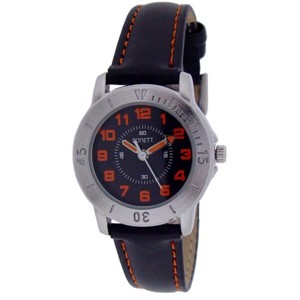 Drenge ur i sort og orange Bonett – 1378O