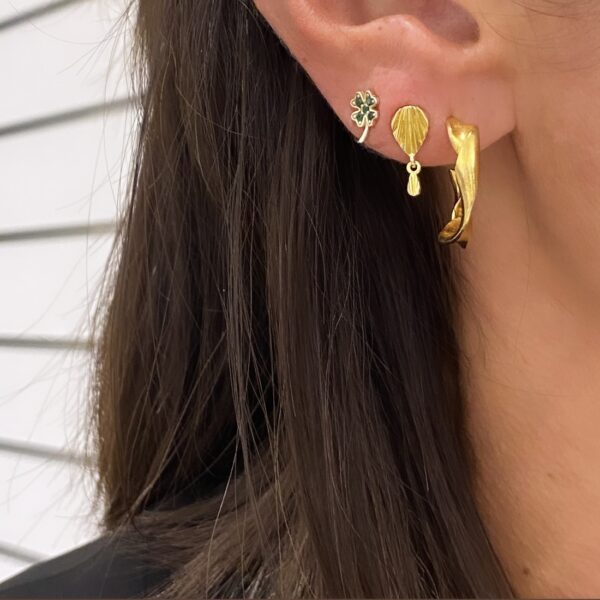 Seville Jewelry firkløver ørestik forgyldt - 11369/F - Image 2
