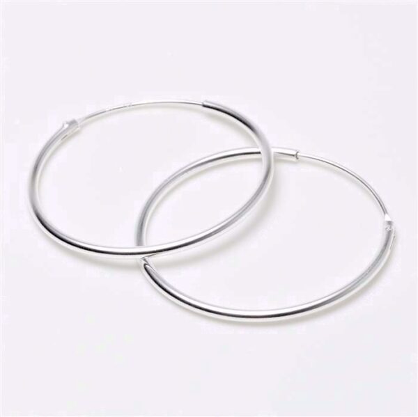 G&S Design sølv creoler hoops øreringe 31mm 284315