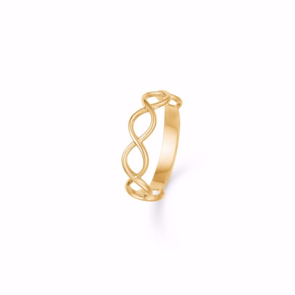 Guld & Sølv Design 8 karat guld ring 6356