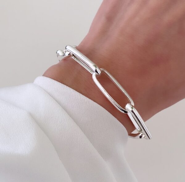 Seville Jewelry anker paperclip armbånd 8969