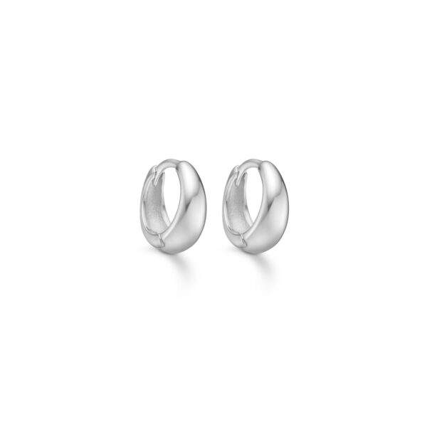 chunky hoops Seville Jewelry creoler 12mm i sølv 11416