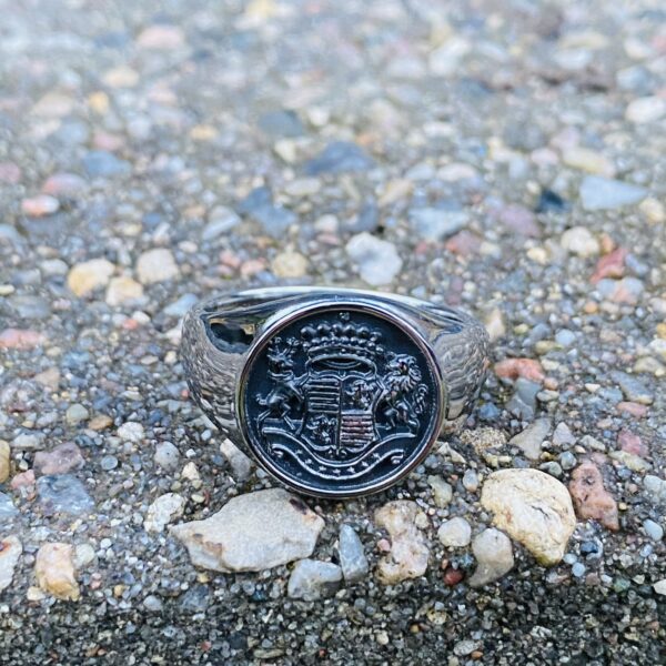 G&S Design stål signet ring til mænd 2639 - Image 2