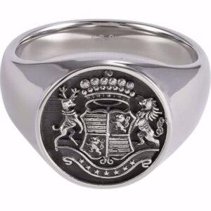 G&S Design stål signet ring til mænd 2639
