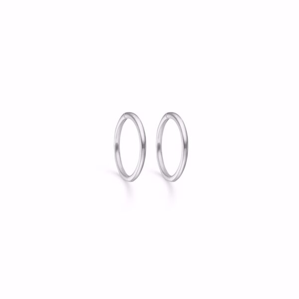 G&S Design sølv creoler 12mm - 11190
