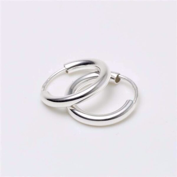 G&S Design sølv creoler 15mm - 2802915