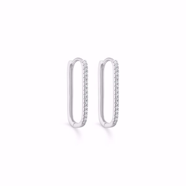 Seville Jewelry 20mm aflange sølv creoler 11447