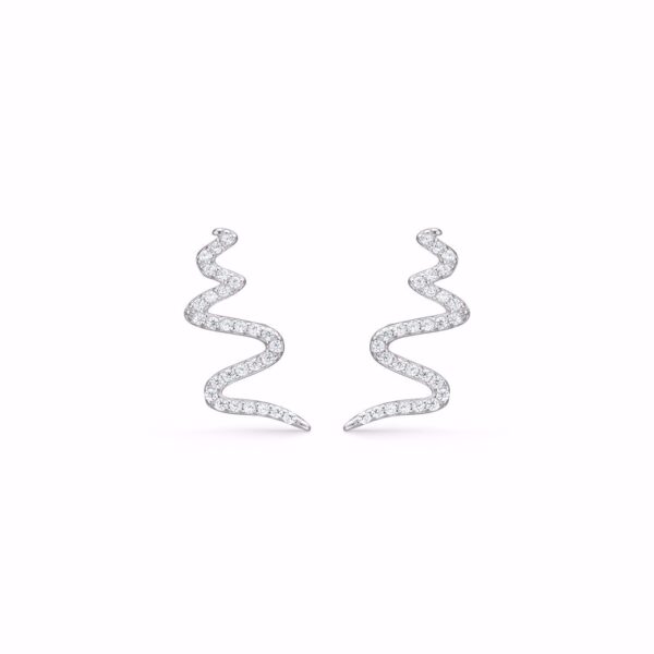 Seville Jewelry sølv ørestikker med zirkonia sten 11442