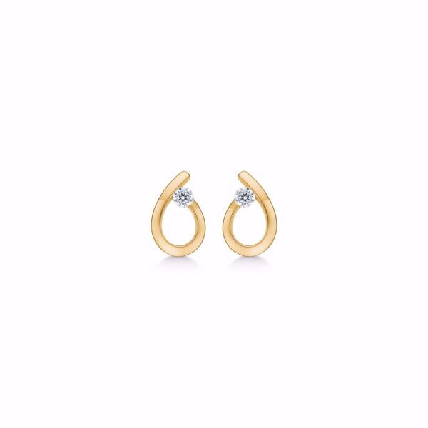 Guld & Sølv Design 8kt guld øreringe 5662/08