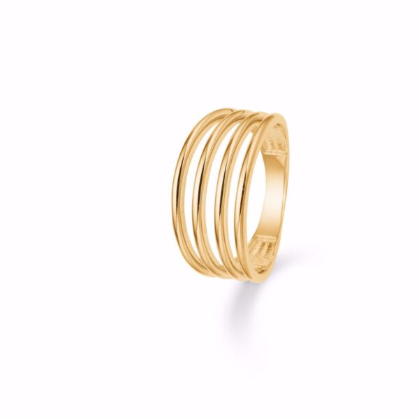 Guld & Sølv Design 8 karat guld ring 6423/08