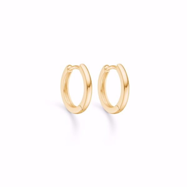 Forgyldte creoler 15mm Guld & Sølv Design 11469/F