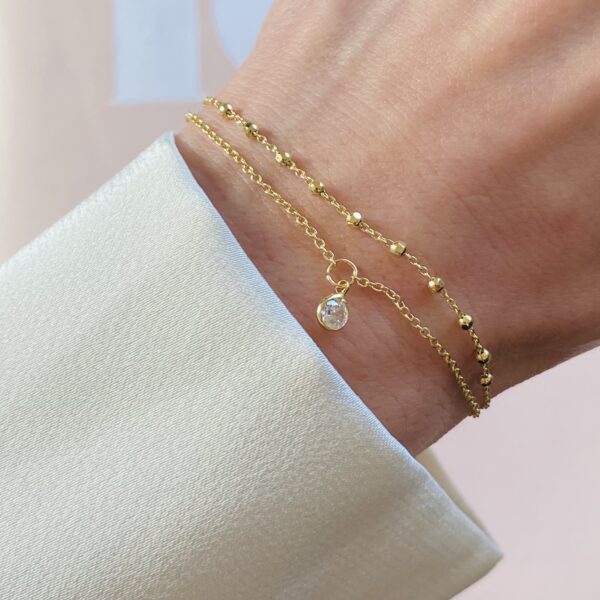 Seville Jewelry dobbelt forgyldt armbånd 81001/F