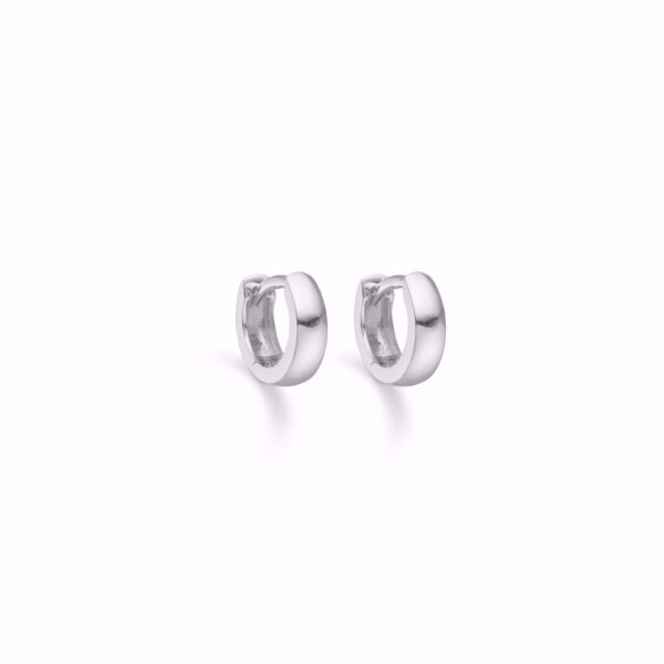 Sølv creoler 10mm - Guld & Sølv Design 11470