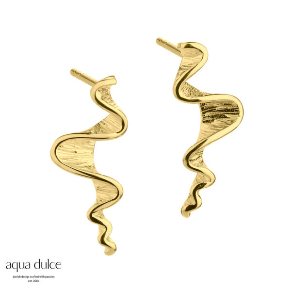 Aqua Dulce Rhumba korte øreringe forgyldt 5153