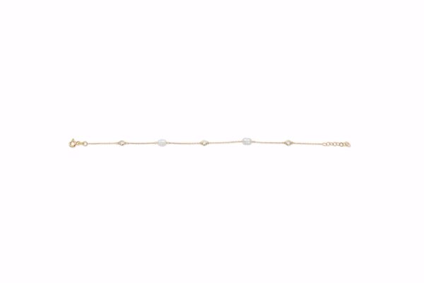 Guld & Sølv Design 8kt guld perle armbånd 9269/08