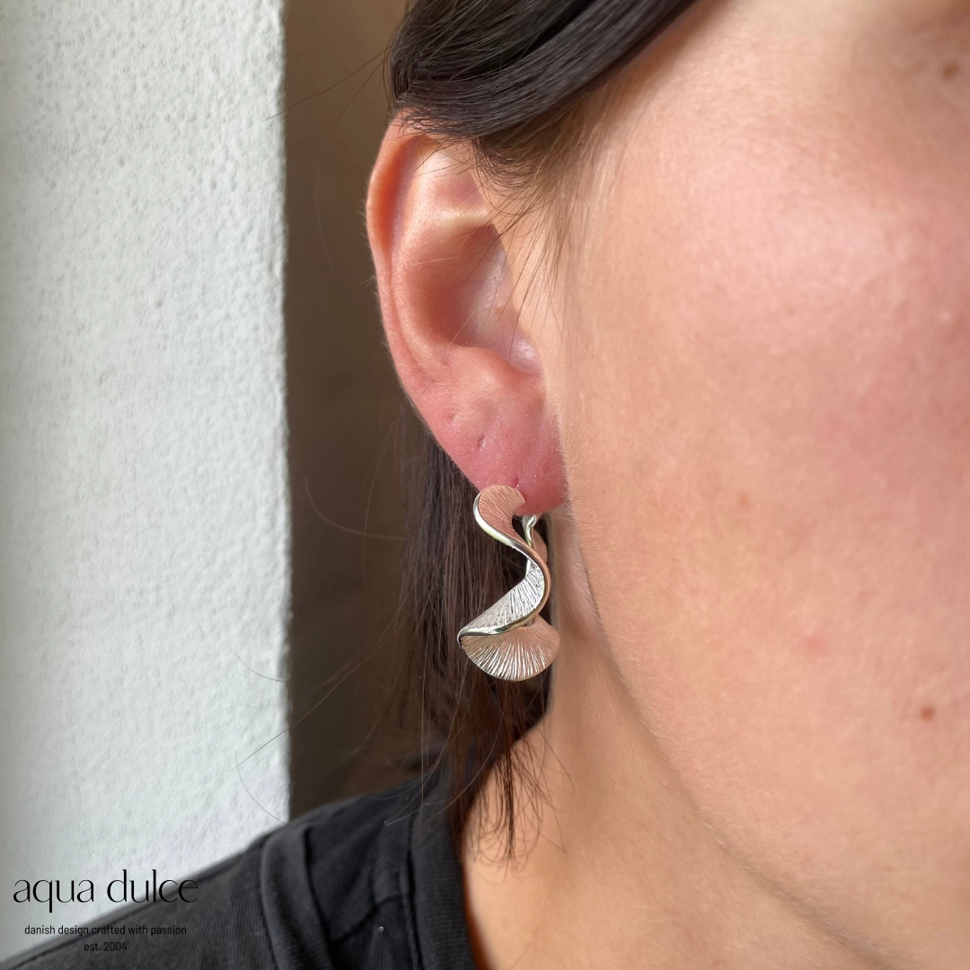 Aqua Dulce RHUMBA hoops 30mm sølv 5099 - Billede 2