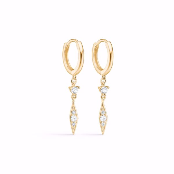Seville Jewelry creoler med vedhæng forgyldt 11516/F
