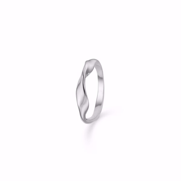 Snoet sølv ring - Guld & Sølv Design 1965/2
