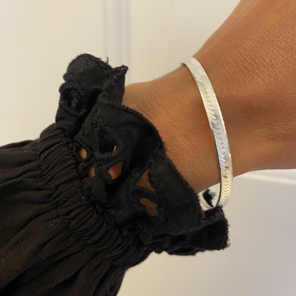 81012 flad slange armbånd i 925 sterling sølv