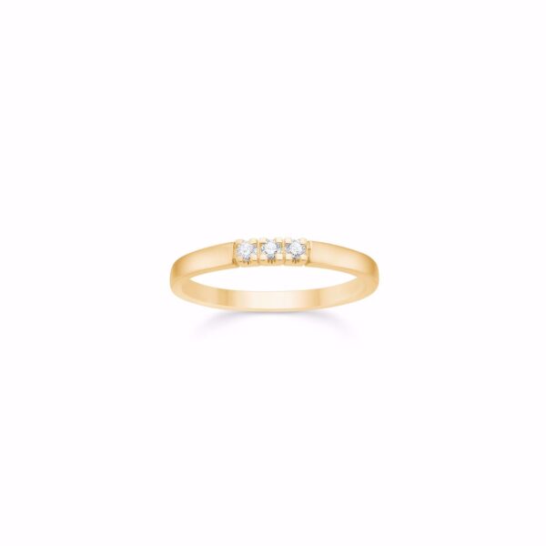 Alliance ring 8kt guld 3x0,05WPI diamanter 6477/08