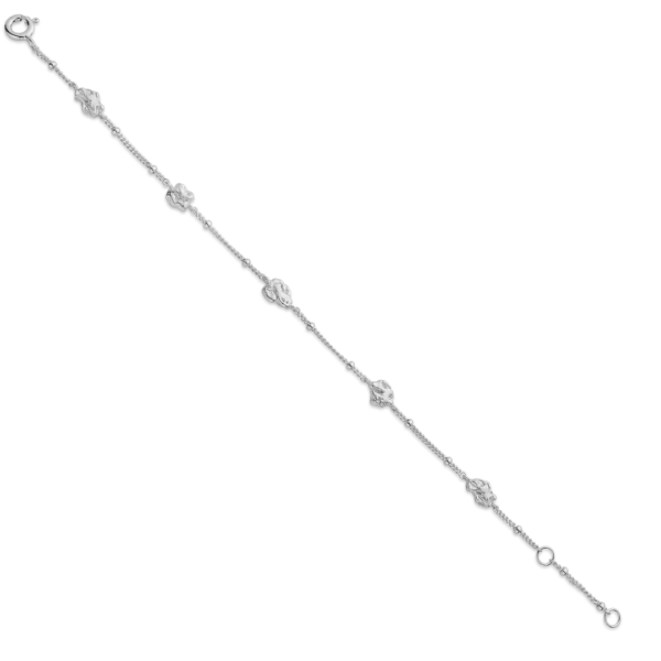 Seville Jewelry sølv armbånd med rustikke plader 81011