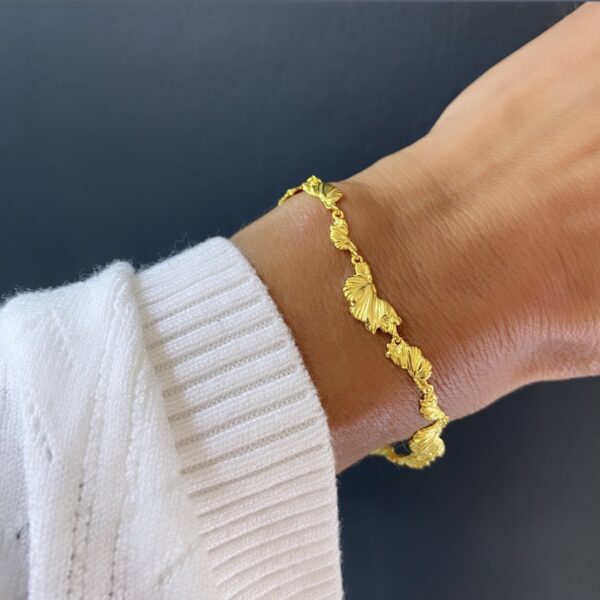 Aqua Dulce KOI armbånd forgyldt sølv 5621