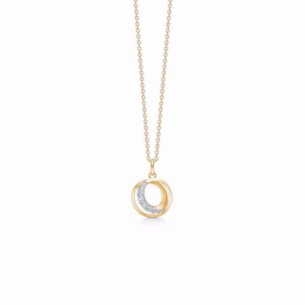 Halskæde med 8 karat guld vedhæng - Guld & Sølv Design 8420/7/08