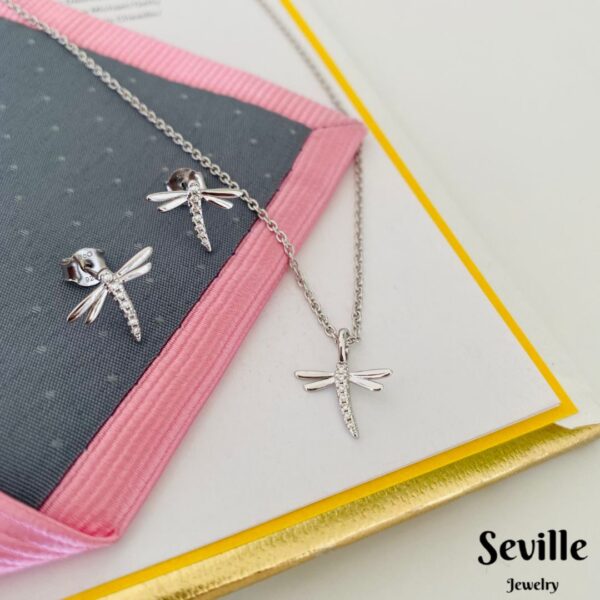 Seville Jewelry ørestikker med guldsmed sølv 2032/1 - Image 3