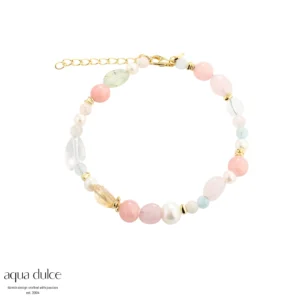 Aqua Dulce BREEZE perle armbånd forgyldt 5849