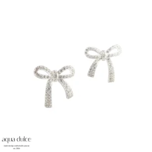 Aqua Dulce ELEGANT BOW øreringe sølv 5814