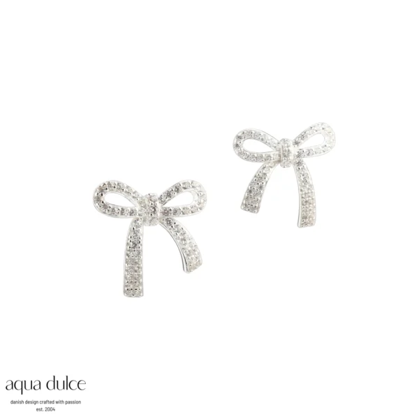 Aqua Dulce ELEGANT BOW øreringe sølv 5814