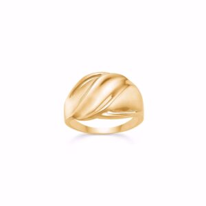 8 karat guld ring med bølger - Guld & Sølv Design 6469/08