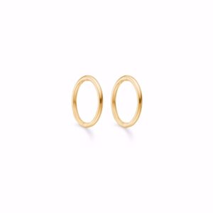 8 kt guld creoler 12mm - Guld & Sølv Design 5685/08