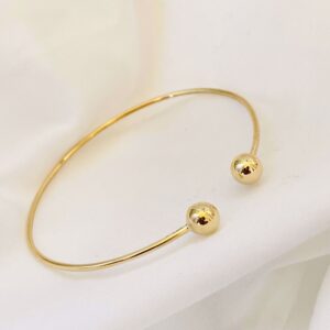 Guld & Sølv Design 8 kt guld armring med kugler 9253/08