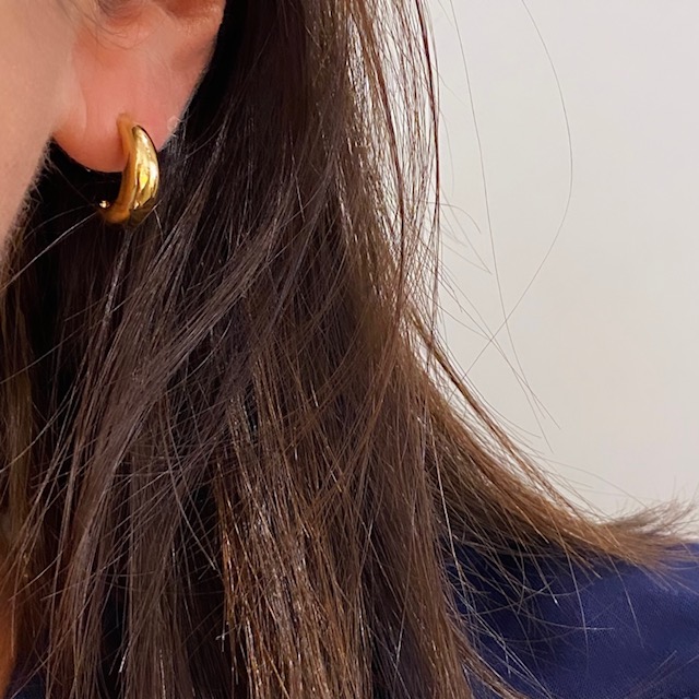 Seville Jewelry - GIA SMALL forgyldte sølv øreringe 11563/F - Billede 2