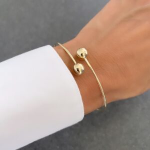 Armring med kugler 8kt. guld - Guld & Sølv Design 9254/08