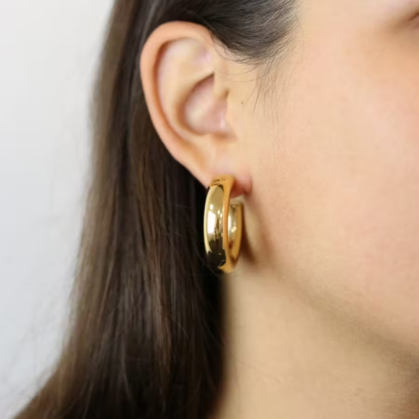 Guldfarvede stål hoops 8CE-70527 - Billede 2