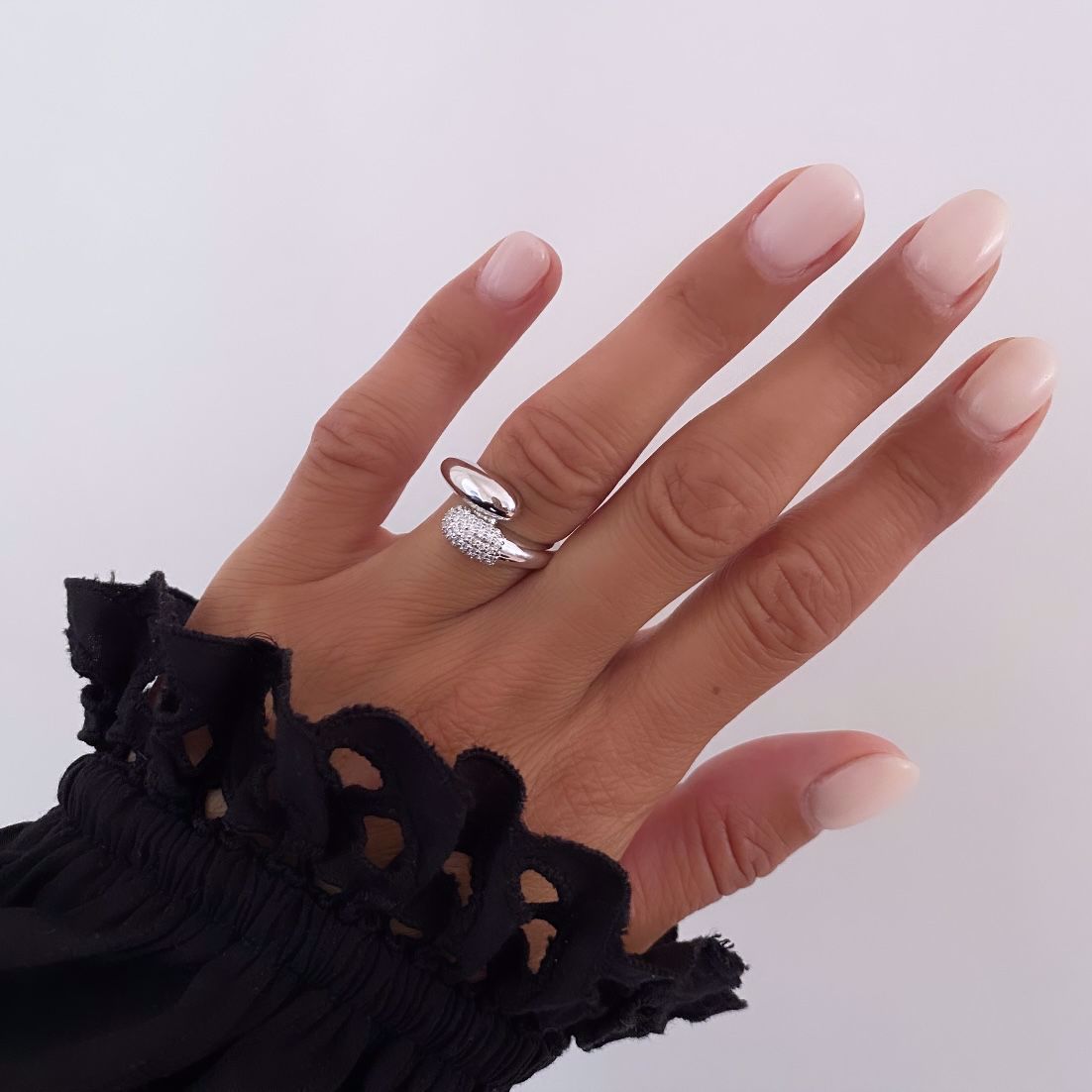 Sølv ring med zirkonia sten - Guld & Sølv Design 2040/2 - Billede 2