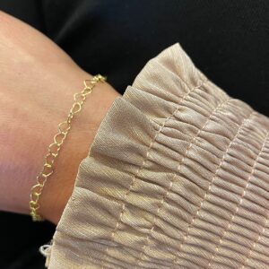 Hjerte armbånd 8 karat guld- Guld & Sølv Design 9244/08