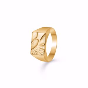 Plade herrering i 8 karat guld - Guld & Sølv Design 6921/08