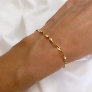 Guld & Sølv Design 8kt guld armbånd 9249/08