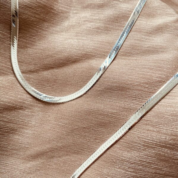 Flad slange halskæde 3mm i sølv - Seville Jewelry 8955/42 - Billede 2