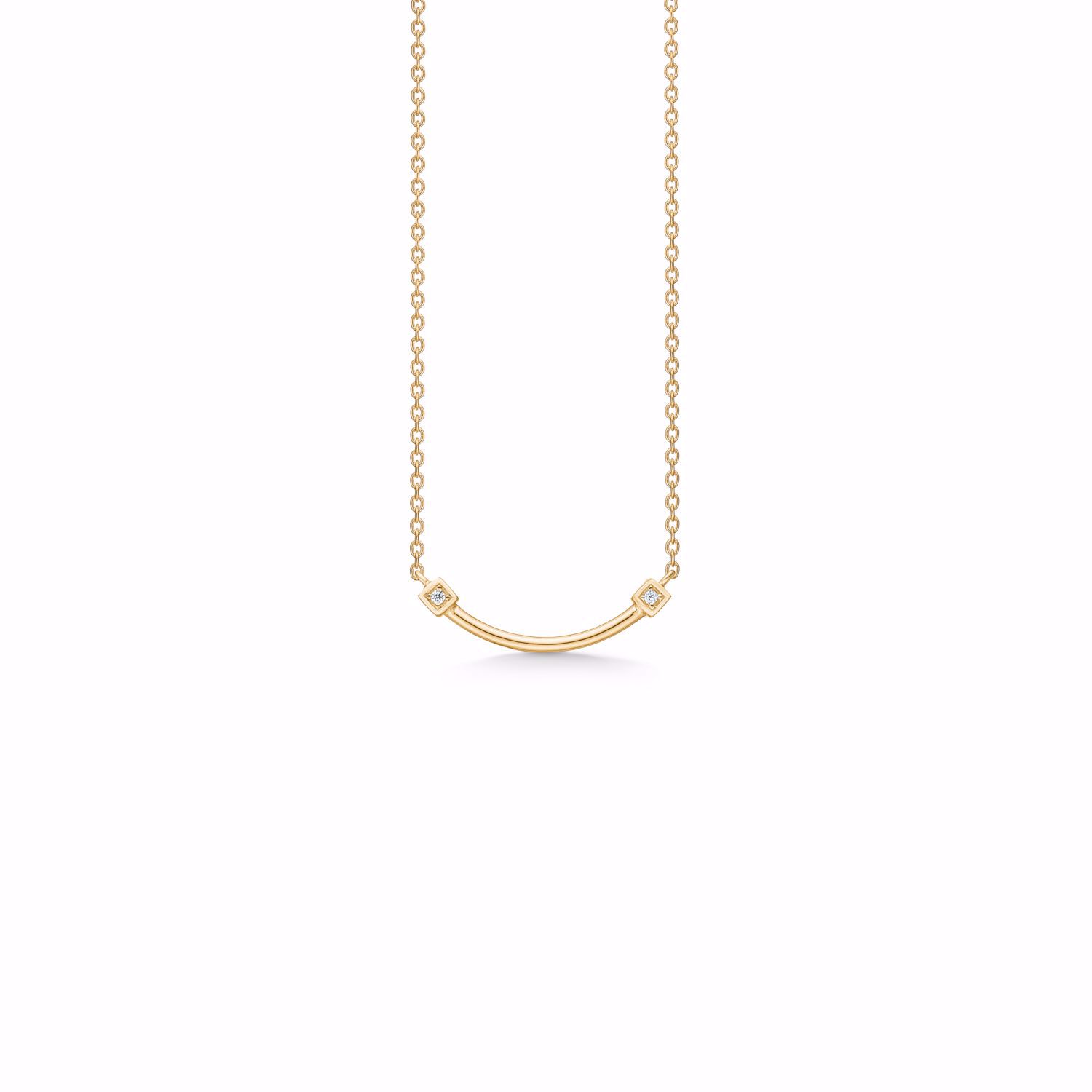 Halskæde med vedhæng i forgyldt - Guld & Sølv Design 1894/3