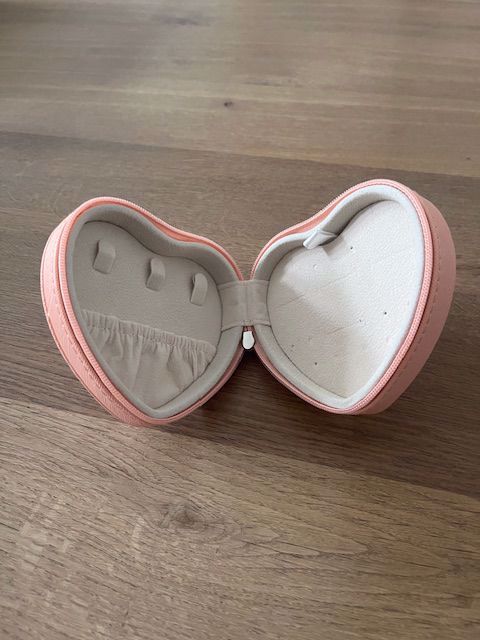 Smykkeskrin hjerte i lyserød 10x9,5x4,5cm - LYSH212/P - Billede 2