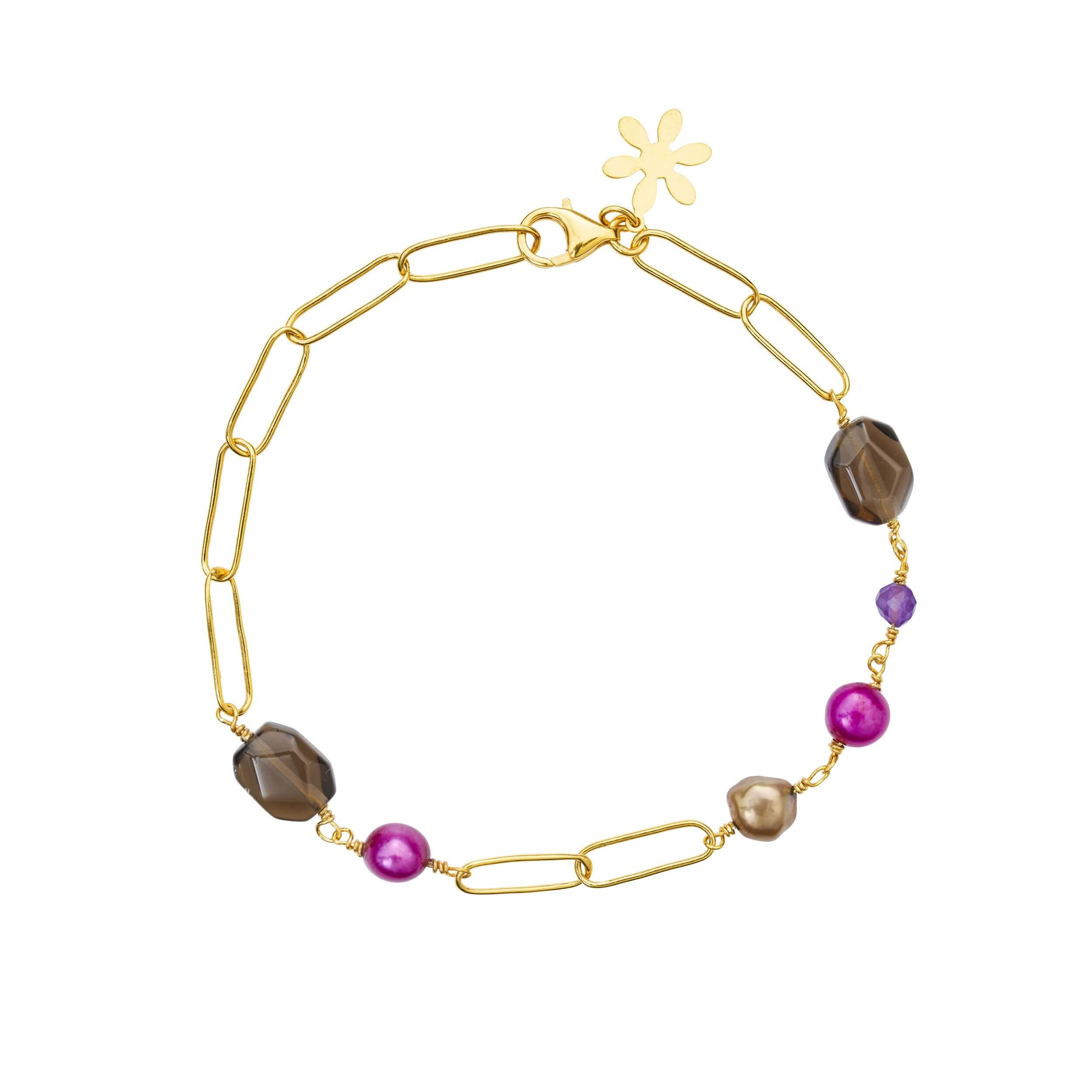 Susanne Friis Bjørner armbånd med sten & perler 1888-2-20-589