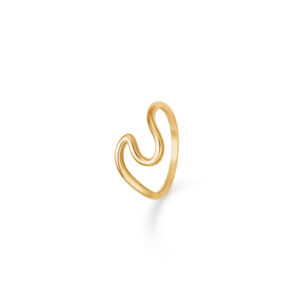 Bølge ring 8 kt guld ring - Guld & Sølv Design 6408/08