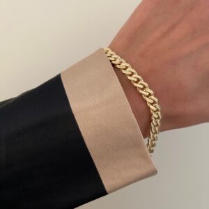 Panser armbånd i 8 kt guld – 6 mm – Guld & Sølv Design